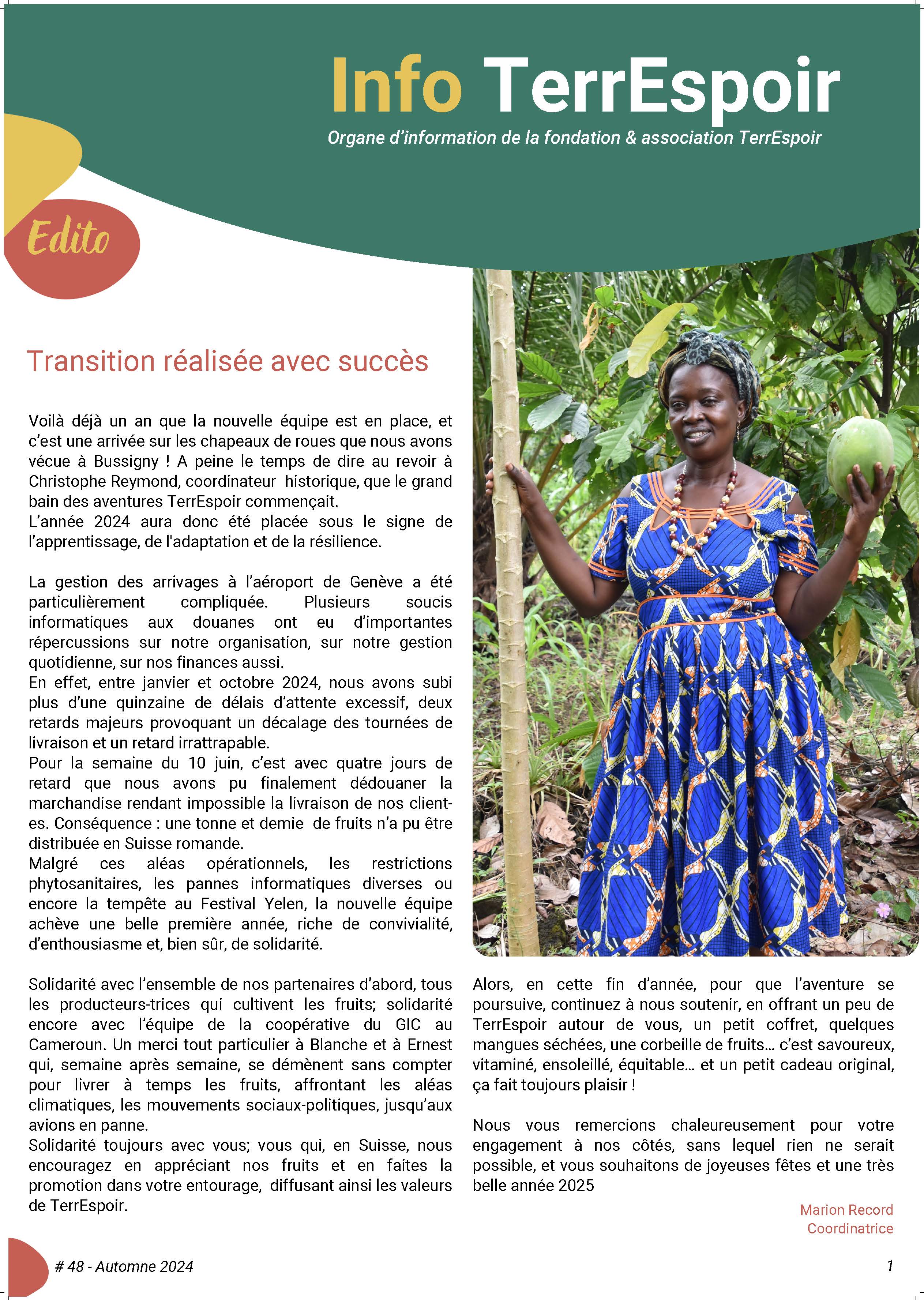 Journal TerrEspoir No48