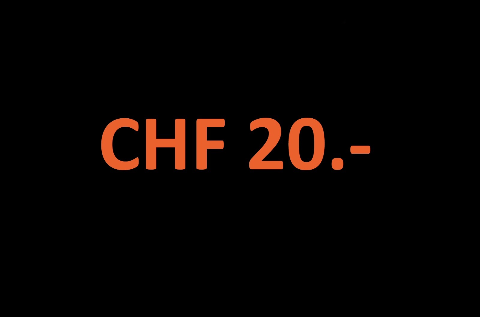 Crédit coup de pouce corona de CHF 20.-