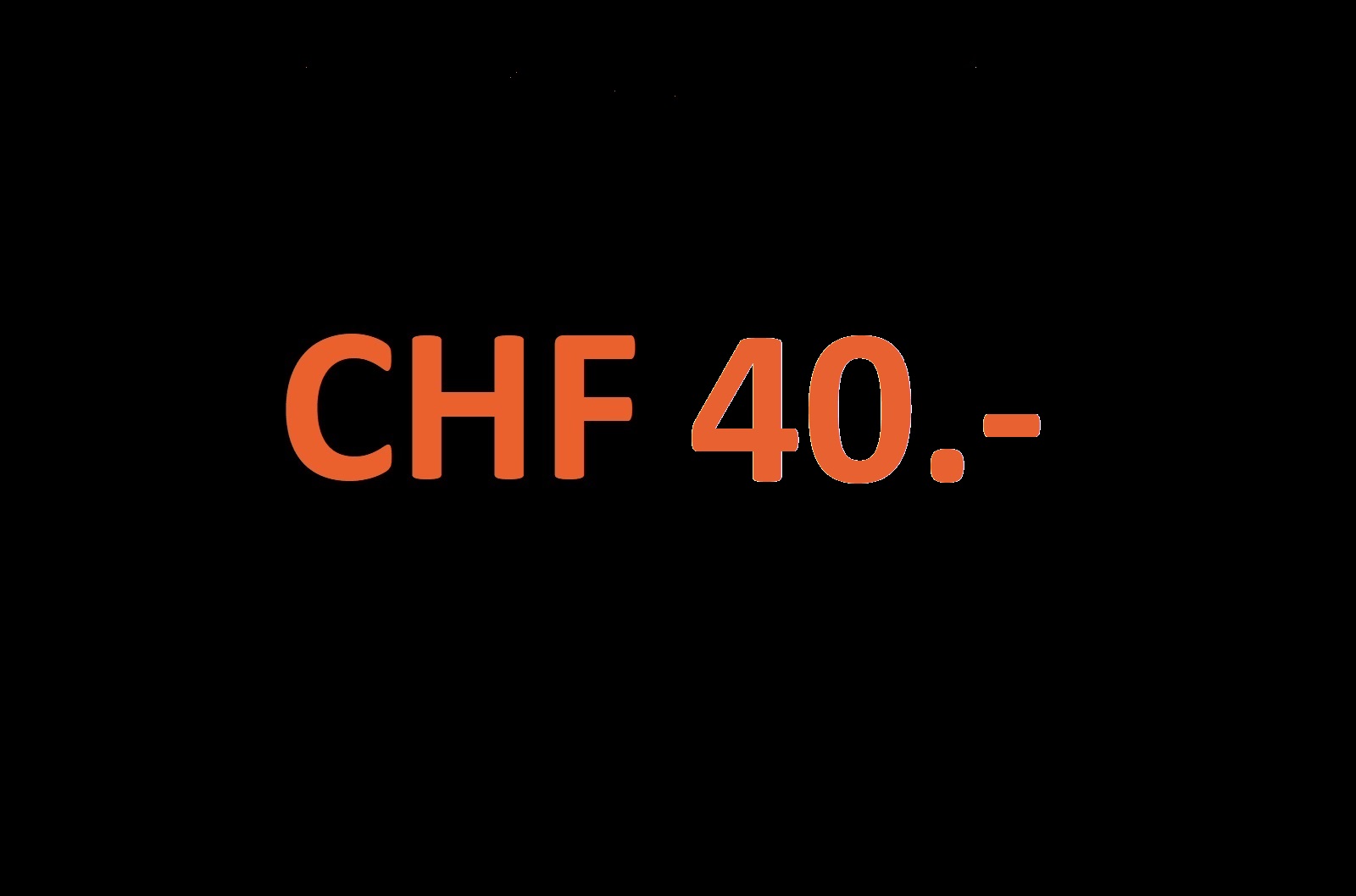 Crédit coup de pouce corona de CHF 40.-